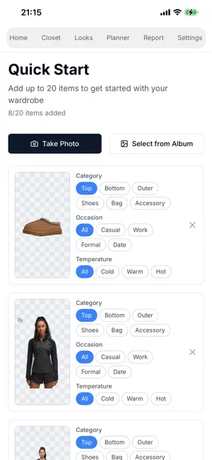 Seisei: AI Outfit Planner screenshot 1