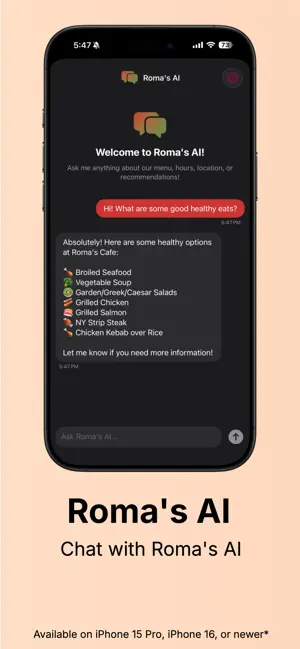Romas Cafe screenshot 3