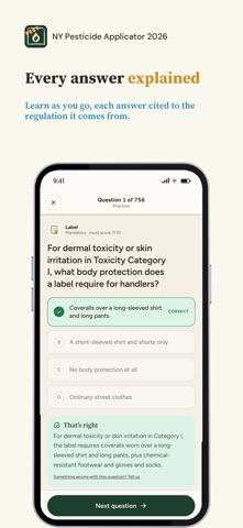 NY Pesticide Applicator 2026 iPhone screenshot
