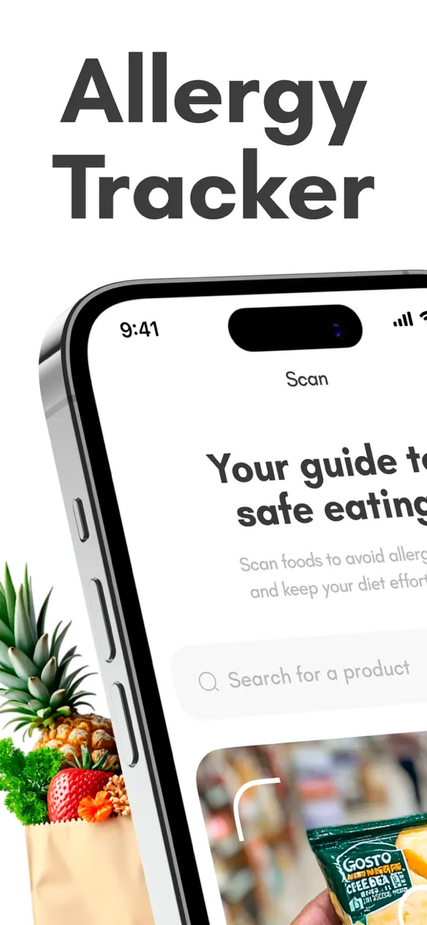 Screenshot #1 pour Allergy Tracker - Scanner Food