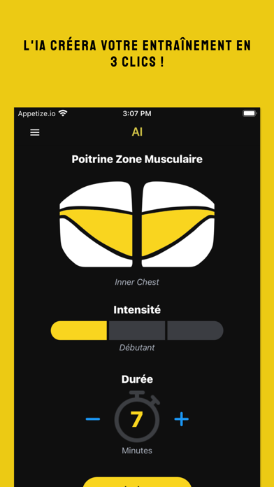 Screenshot #2 pour Chestify - Fitness avec AI