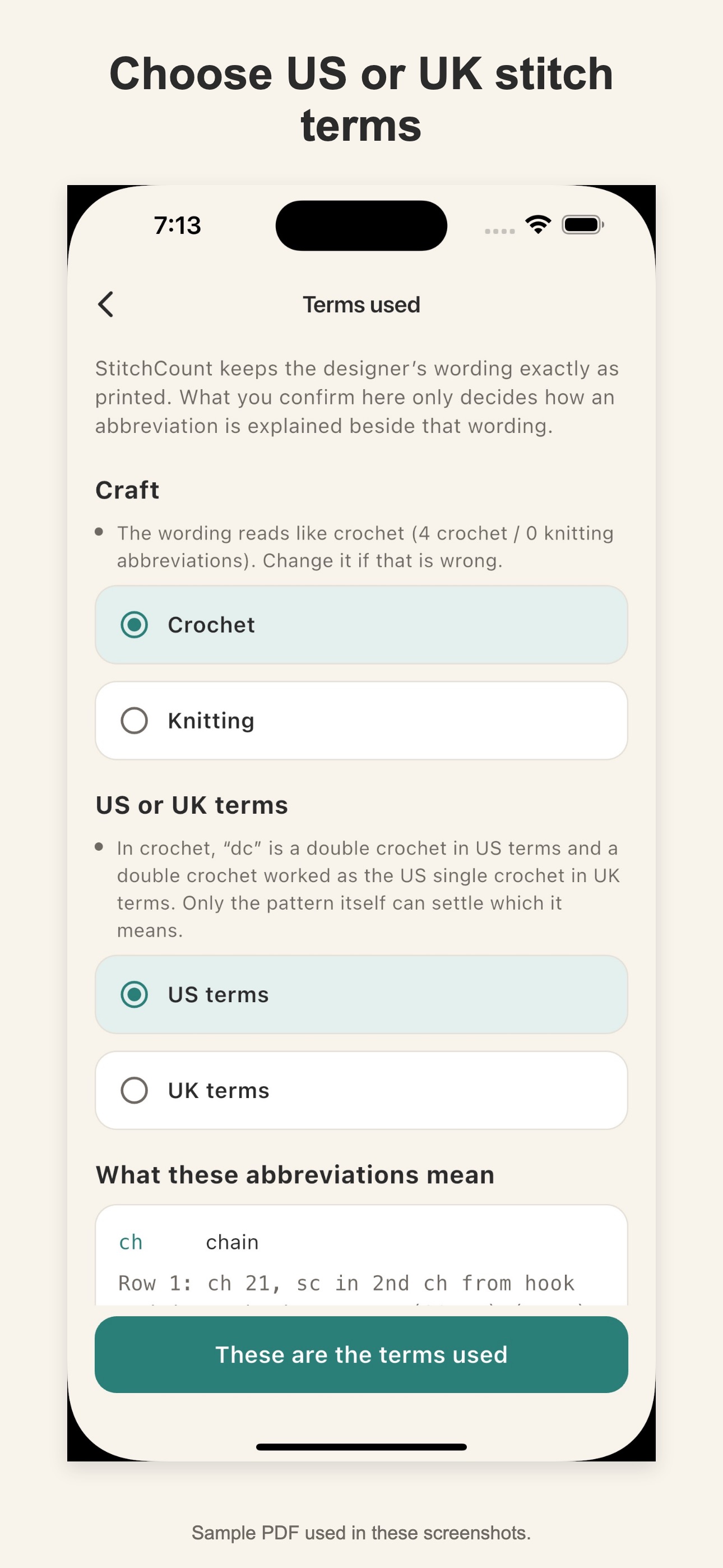 Screenshot 4 of StitchCount: Pattern Counter