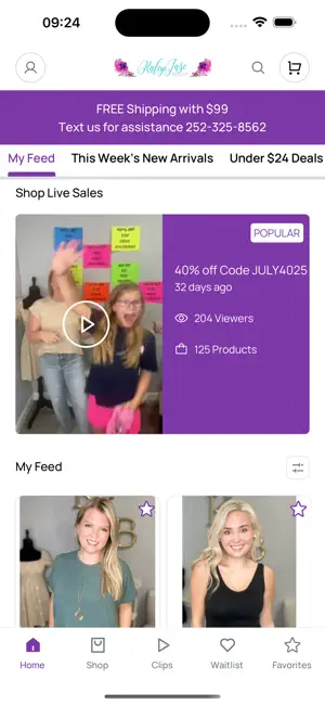 Kaley Jase Boutique screenshot 2