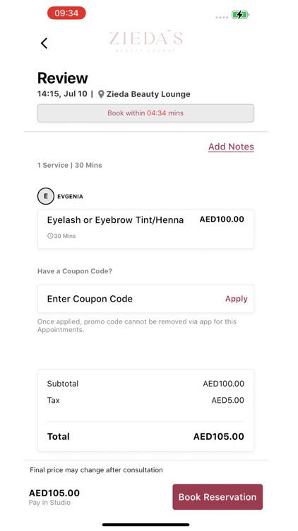 Zieda Beauty Lounge LLC screenshot-5