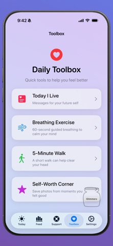 Glimr: Daily Mental Wellness screenshot