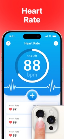 Health & Heart Rate Monitor iPhone screenshot
