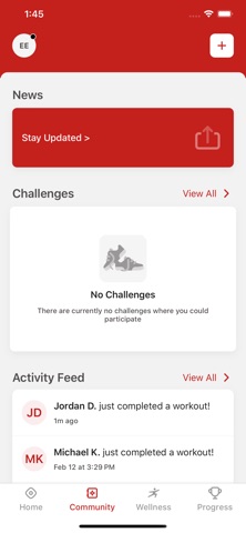 Grind Fitness. iPhone screenshot