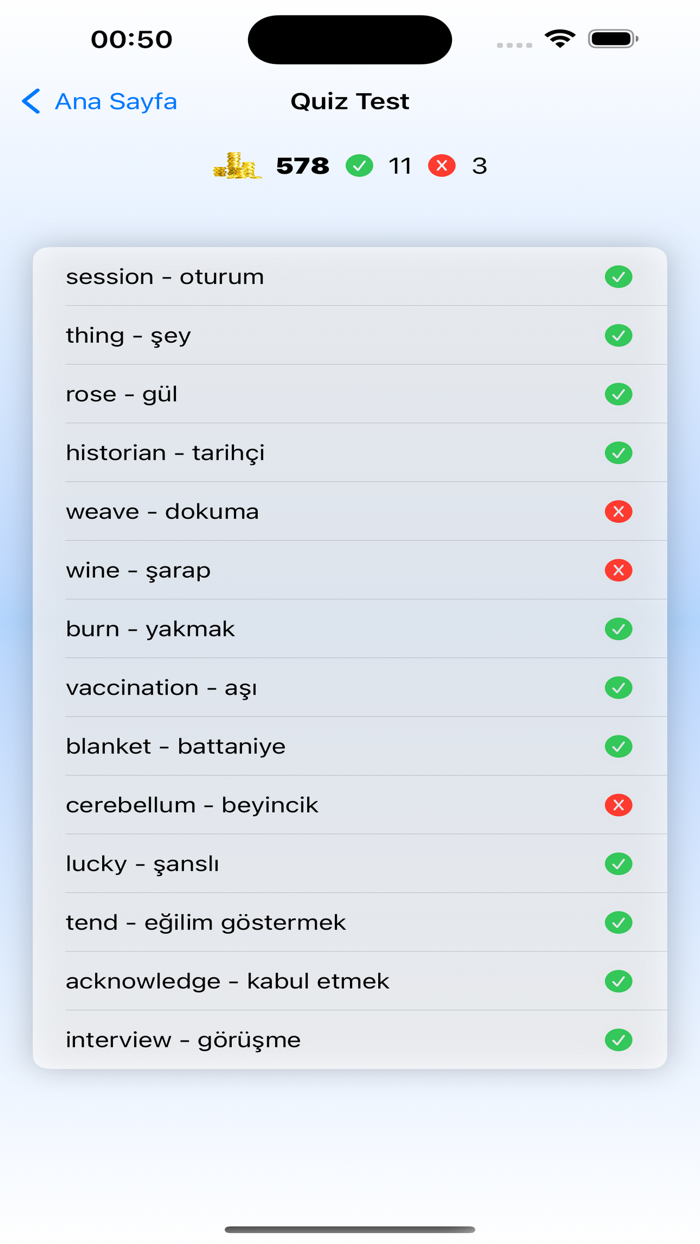 Kelime Öğren İngilizce