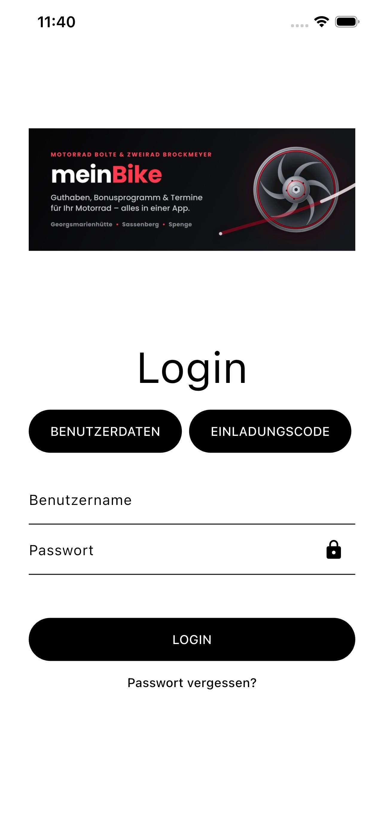 Screenshot 1 of meinBike