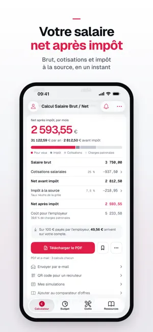 Calcul Salaire Brut / Net screenshot 1