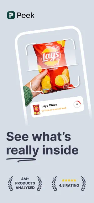 Peek: Food & Cosmetics Scanner screenshot 1