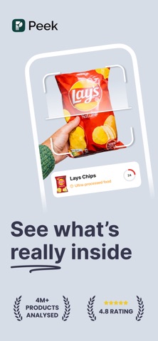 Food & Cosmetics Scanner: Peek iPhone screenshot