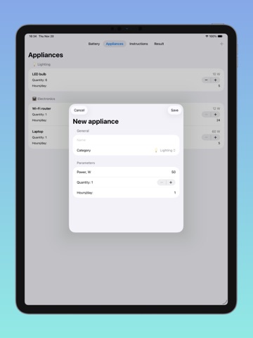 Blackout Math.Power Calculator iPad screenshot