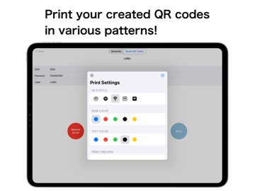WiFi QR Maker Lite iPad screenshot