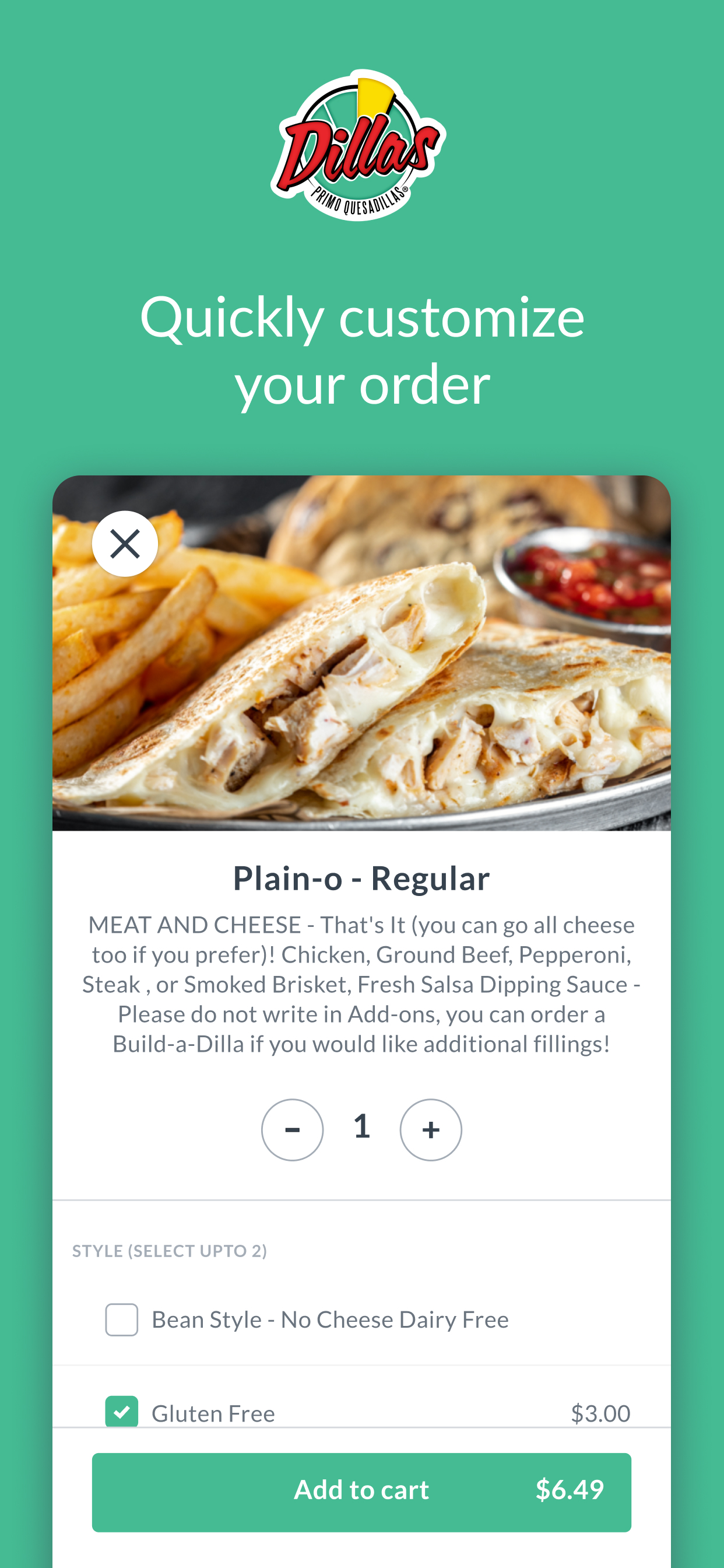 Dillas Quesadillas Rewards screenshot 4