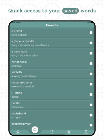 Filipino | Filipino Dictionary iPad screenshot