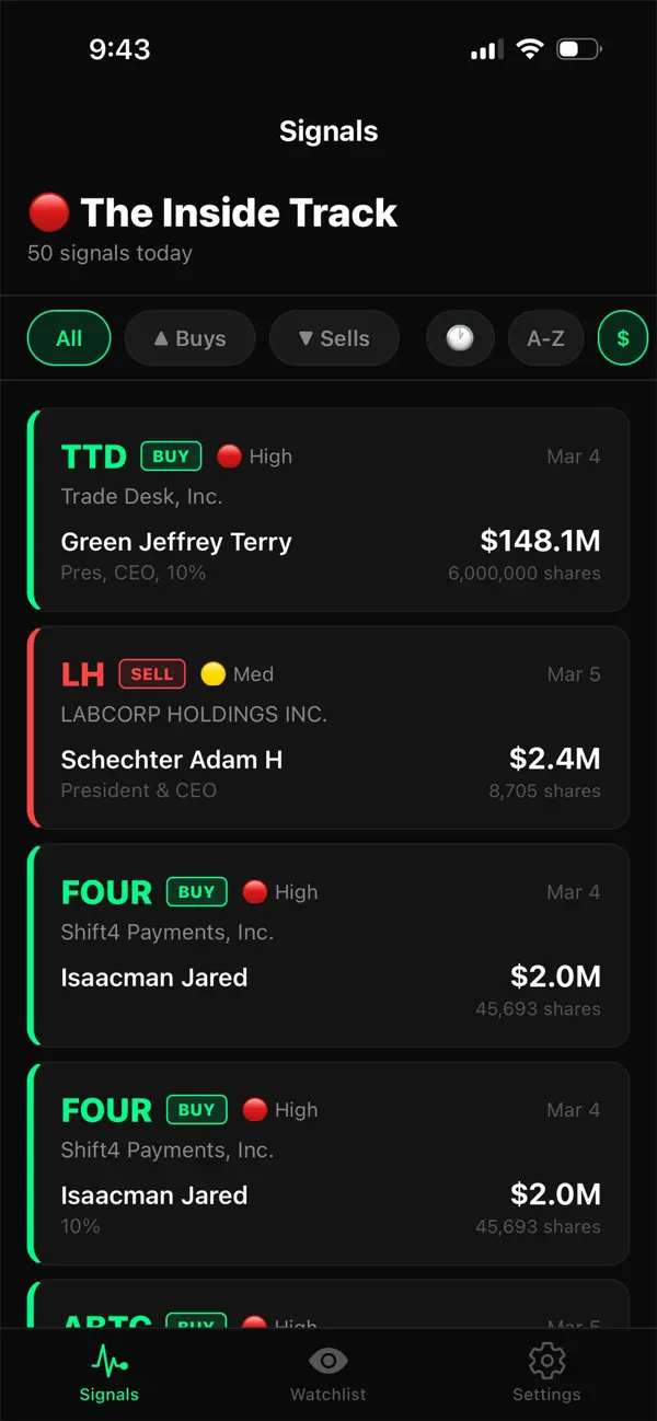 Screenshot #3 pour The Inside Track App