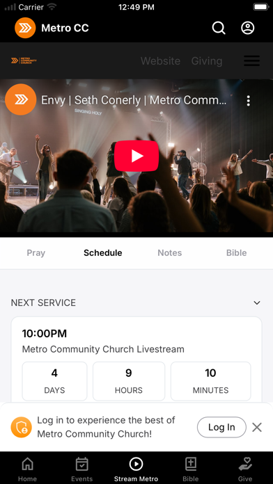 Metro Community Church Screenshot