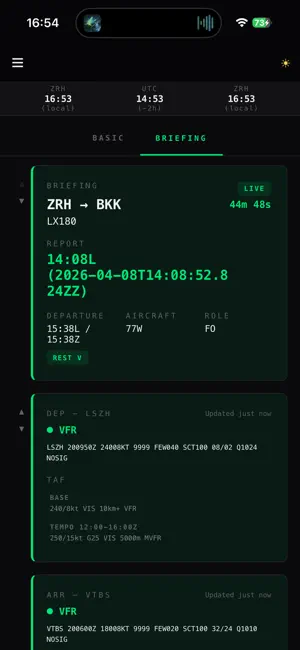 Pilot Dashboard screenshot 1