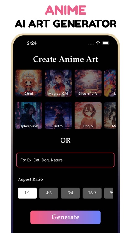 AI anime art generator– anime