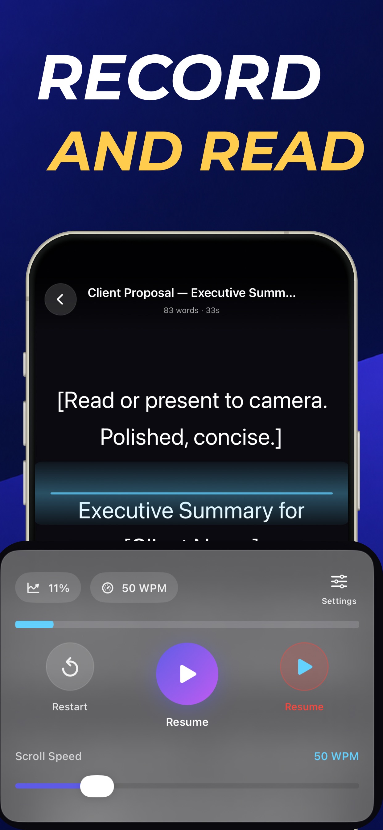 Screenshot 5 of Teleprompter for Video Script^