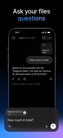 Local LLM: On-Device Screenshot 7 of 9