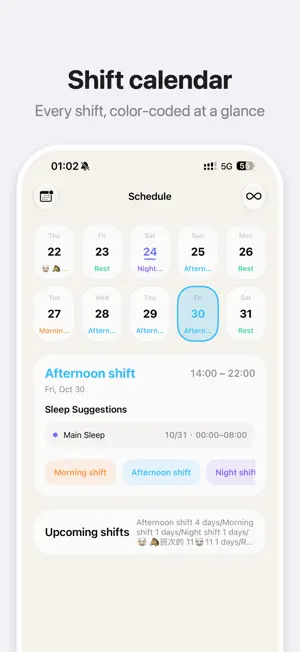ShiftNest - Night Shift Alarm screenshot 2