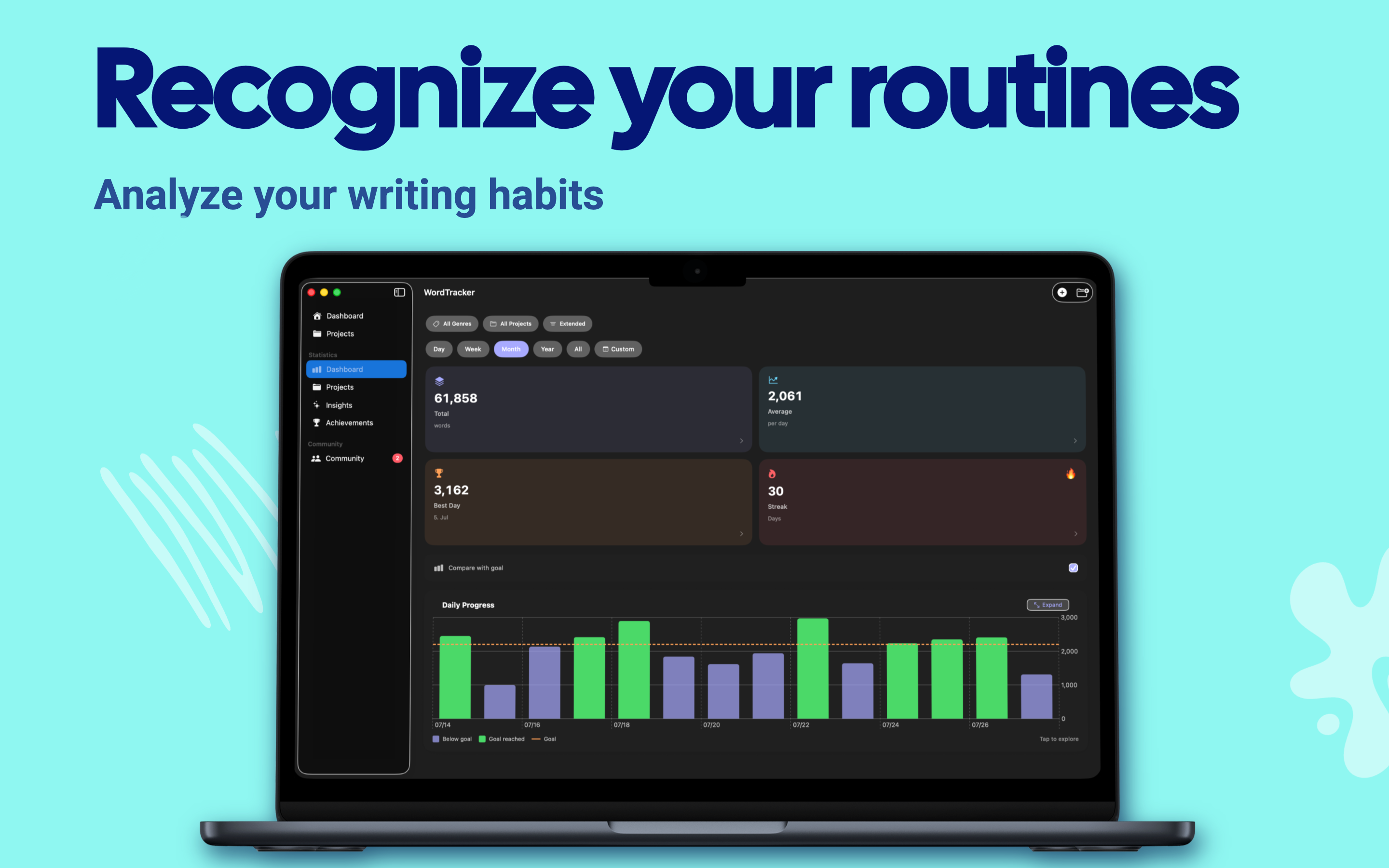 WordTracker - Writing Goals screenshot 25
