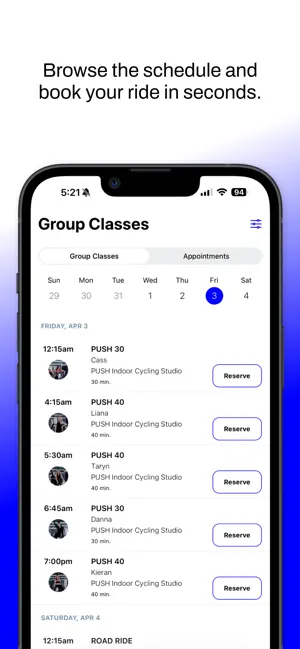 PUSH Cycling Studio screenshot 3