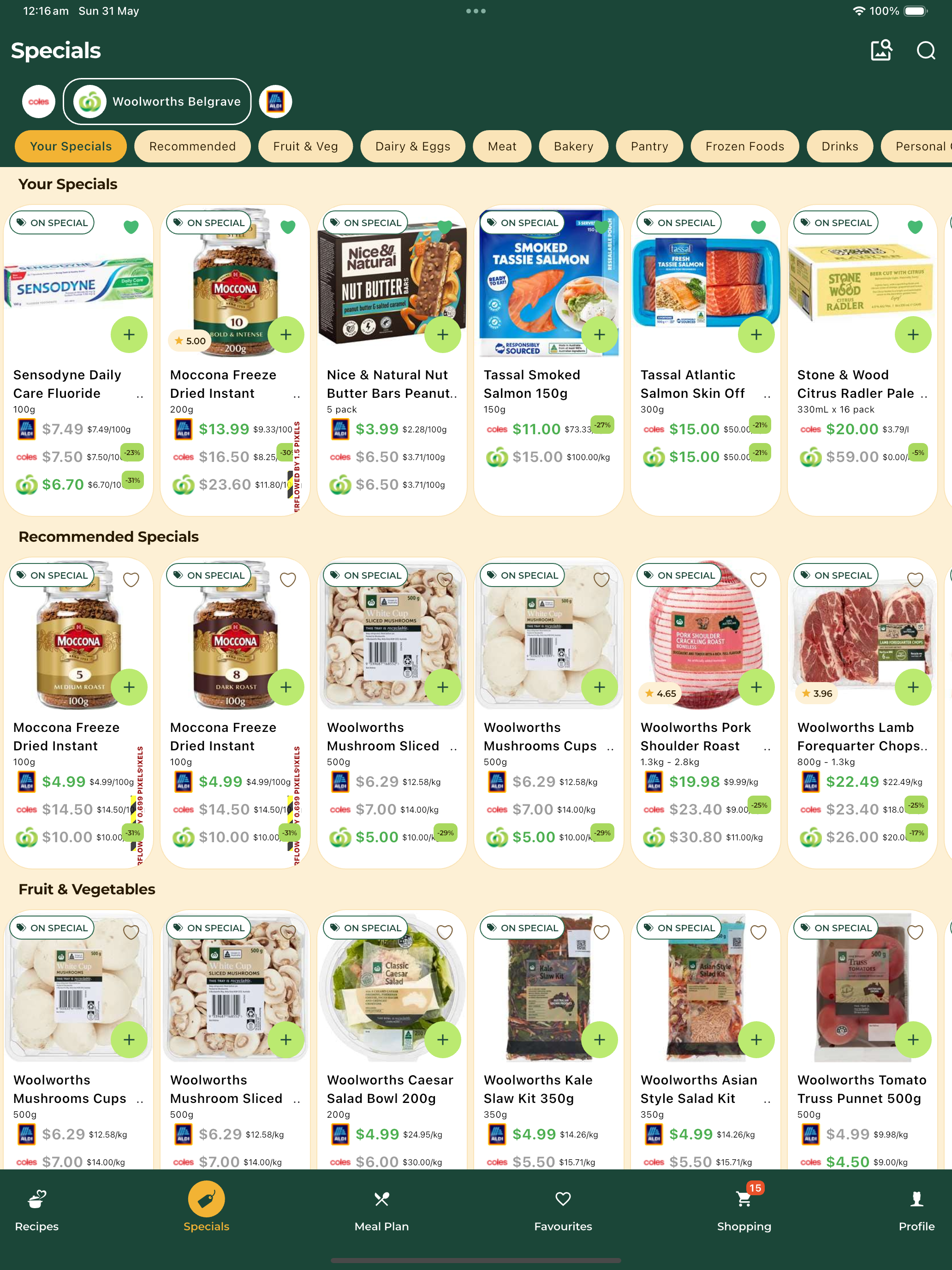 Recipes4me: Meals & Shopping