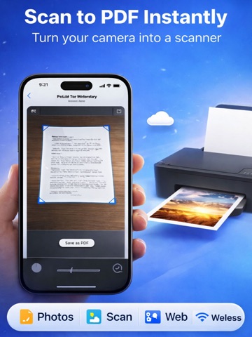 Printer: wireless printing iPad screenshot