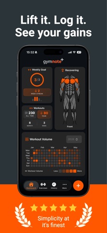 Gym Note Plus: Workout Tracker Screenshot 1 of 8