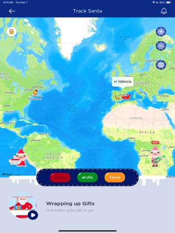 Santa Tracker - Track Santa iPad screenshot