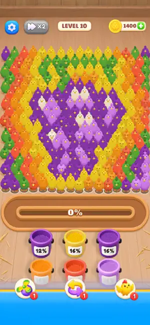 Chicken Jam: Color Puzzle screenshot 3