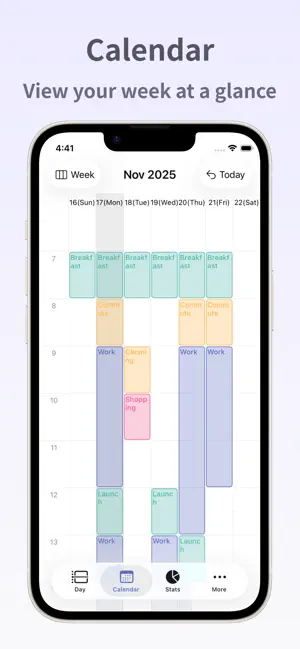 Daily Time Planner MyDailyTime screenshot 2