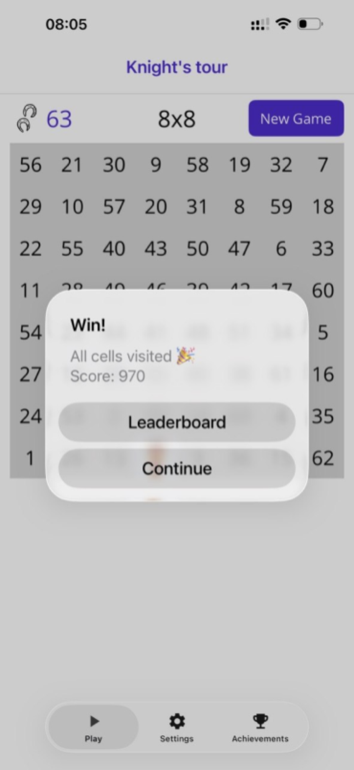Knight Tour Trainer screenshot 6