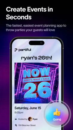 Partiful: Party Invite Maker iPhone image 1