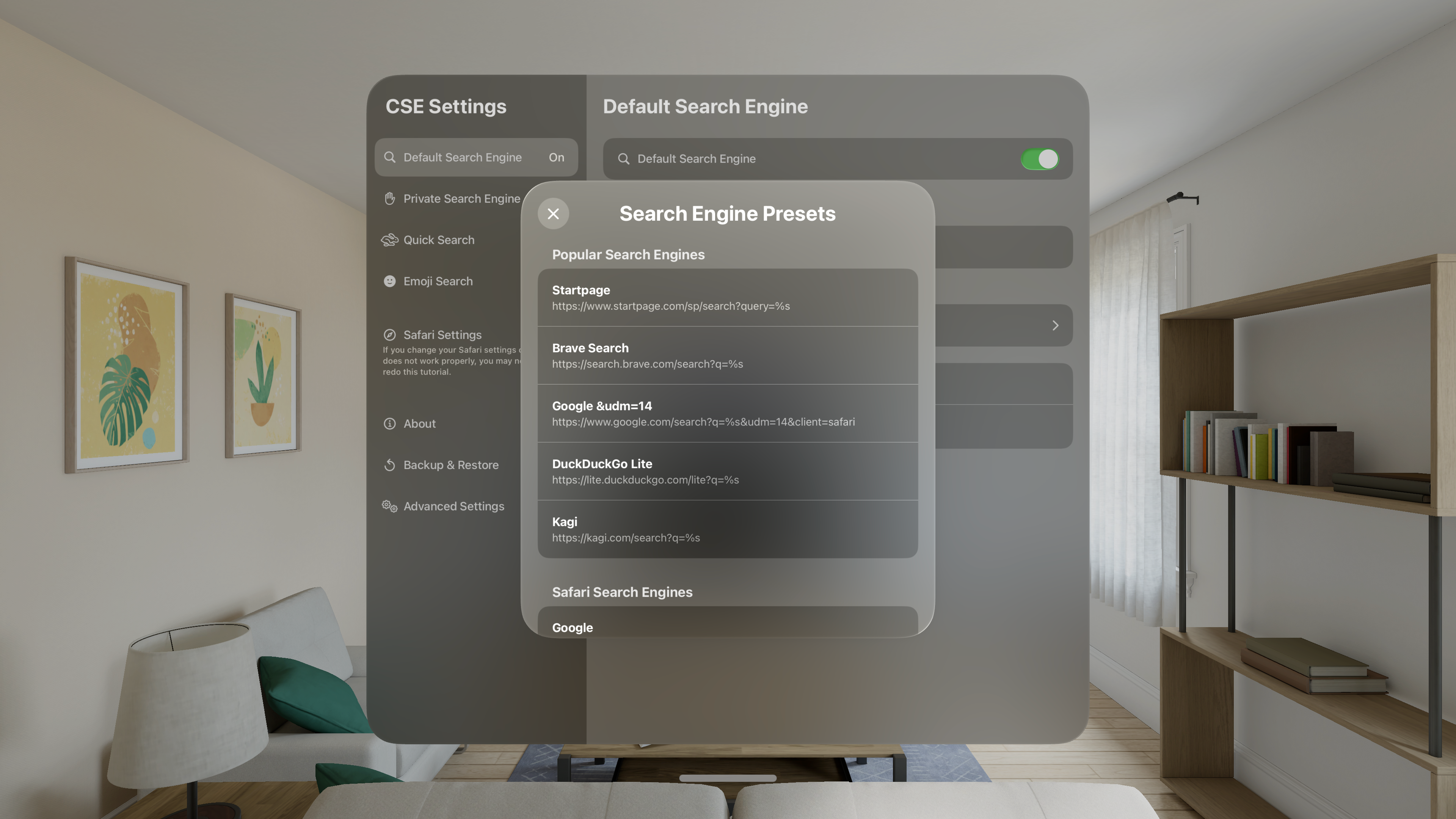 Customize Search Engine