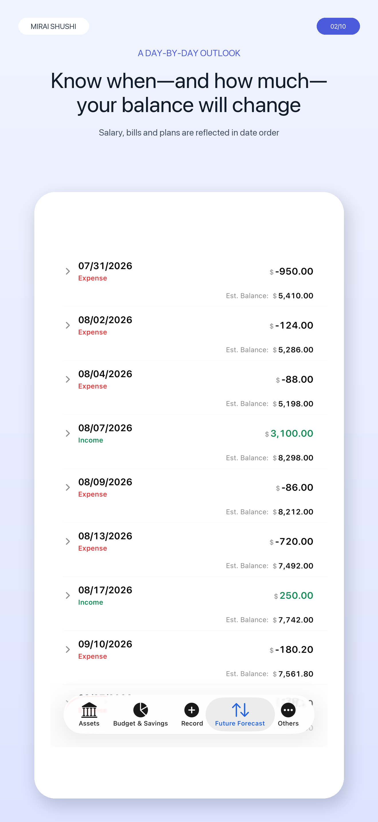 Mirai Wealth screenshot 2