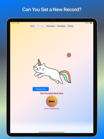 Multiply with Unicorn Kitty iPad screenshot