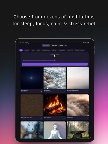 Yasno: Guided Meditations iPad screenshot