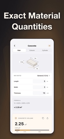 Construction Calculator & Cost Screenshot 3 of 6