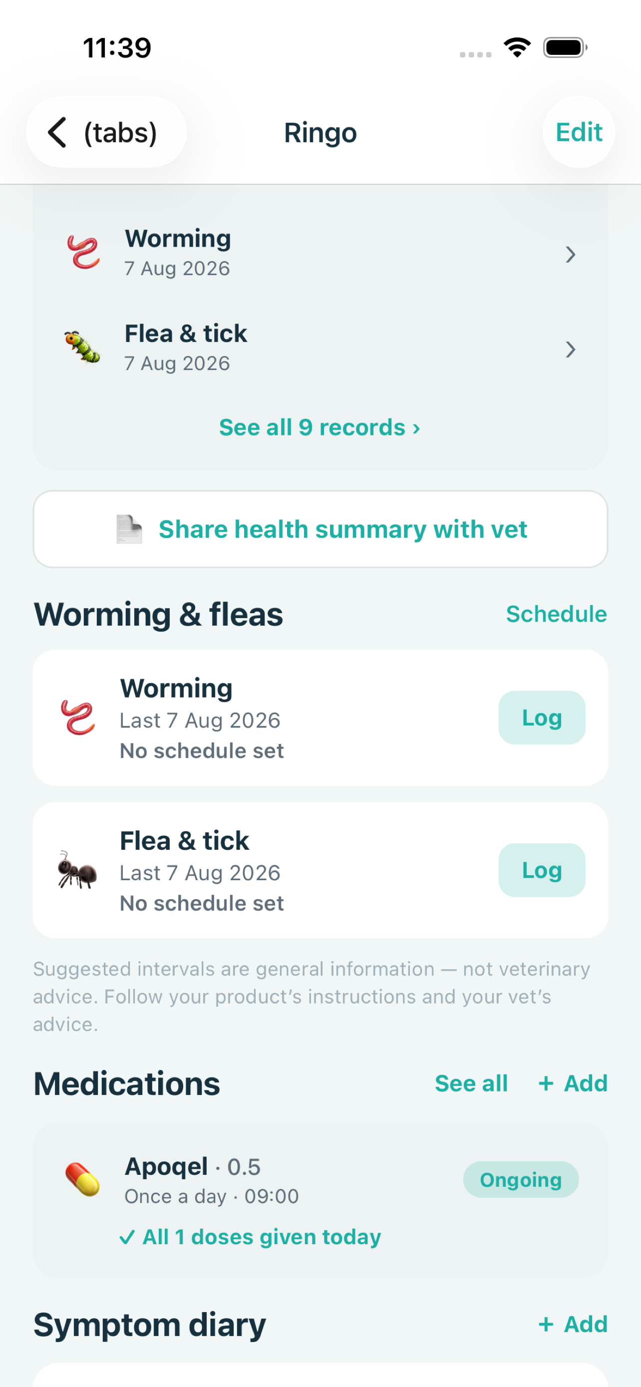 CorePaw: Pet Health & Walks screenshot 3