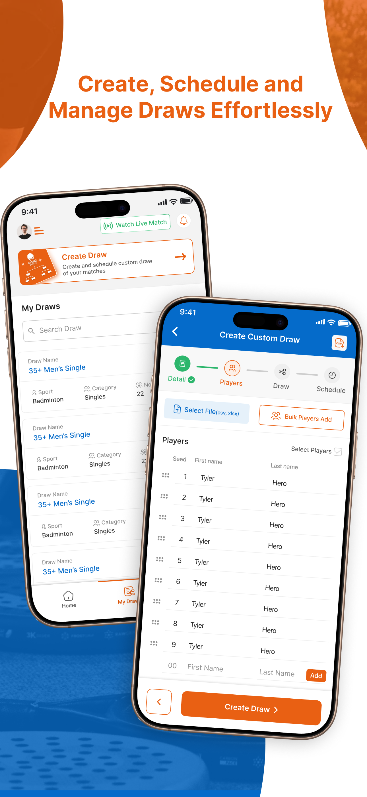 Racquet Heroes - Score & Share