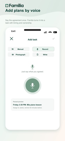 Familia: Family Planner iPhone screenshot