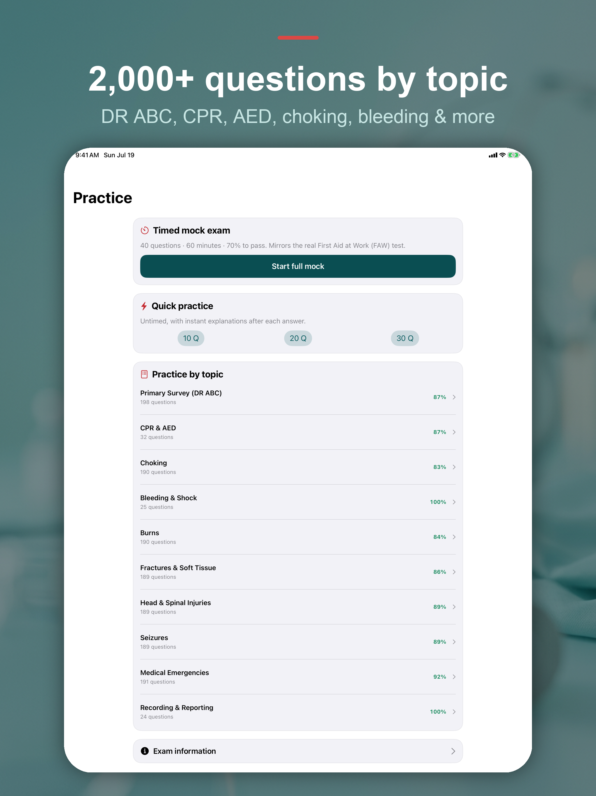 First Aid at Work Prep screenshot 10