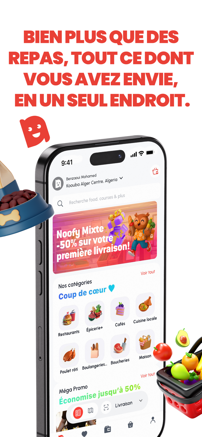 Noofy – Repas Courses and Plus