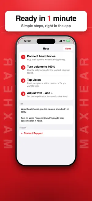 MaxHear: Hearing Amplifier screenshot 2