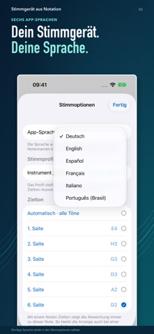 Stimmgerät aus Notation screenshot 6