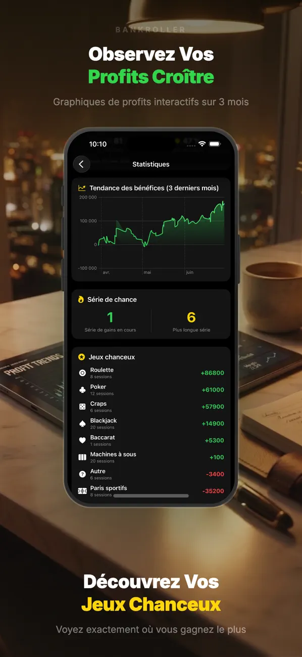 Screenshot #3 pour Bankroller: Casino Gain Perte